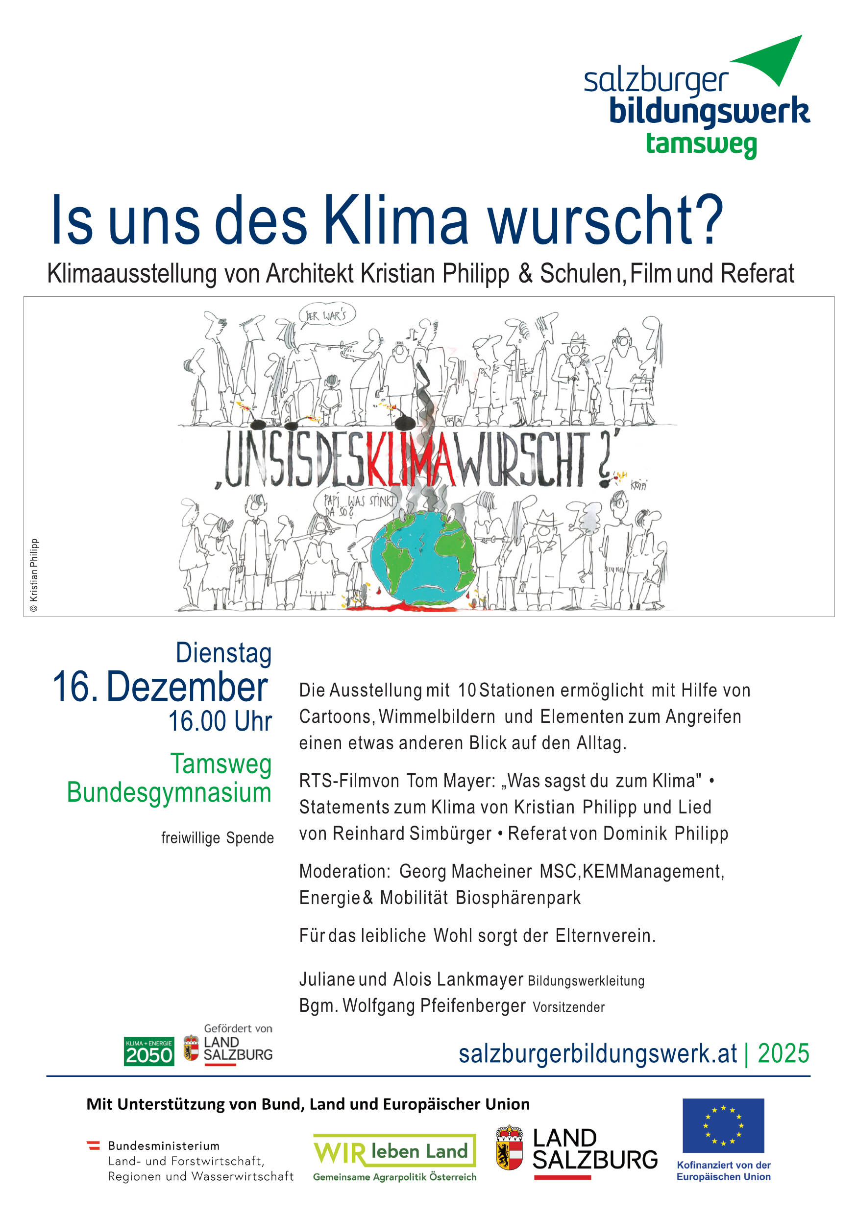 Ausstellung "Uns is des Klima wurscht?", 16.12.2025